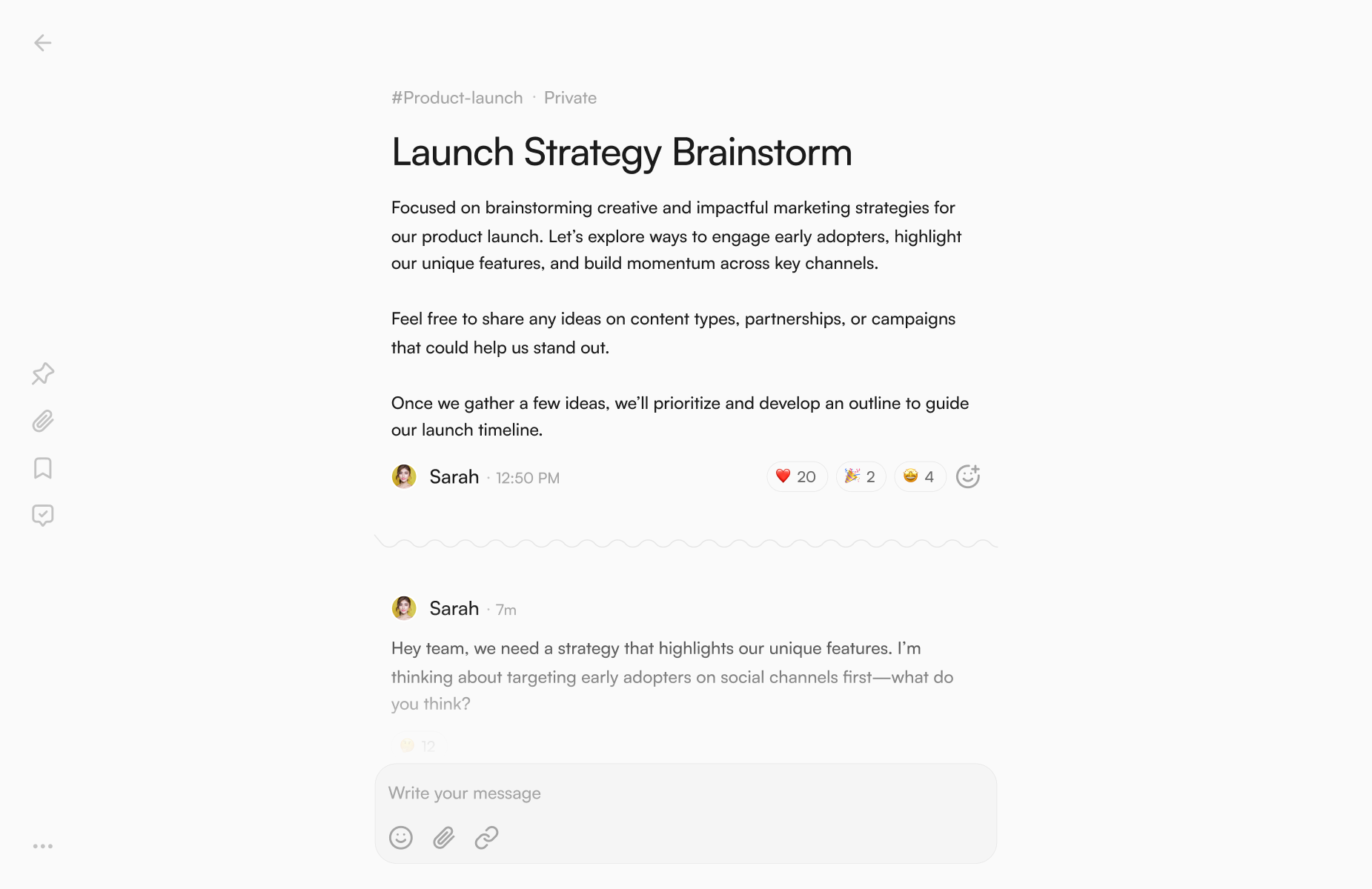 Distraction-free UI that tunes your attention to what matters the most