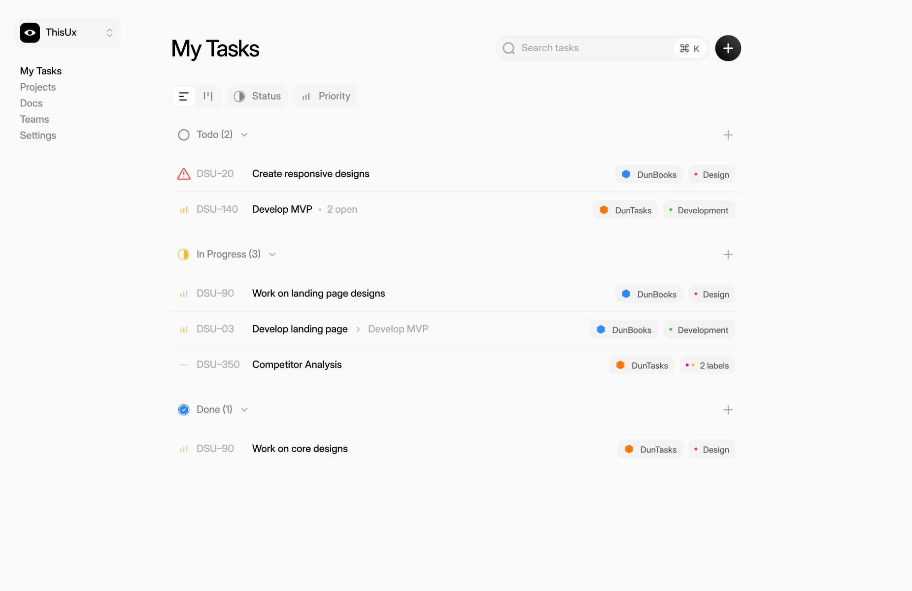 Distraction-free UI that tunes your attention to what matters the most