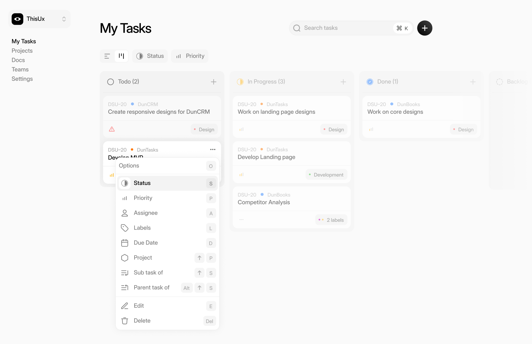 Distraction-free UI that tunes your attention to what matters the most